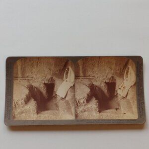 ANTIQUE Stereograph Card Tomb of the Kings Jerusalem, Palestine UNDERWOOD & UNDE